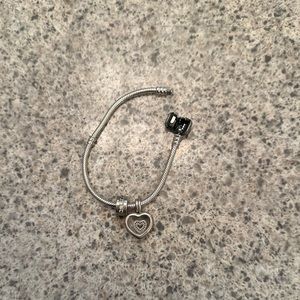 Pandora bracelet with charm